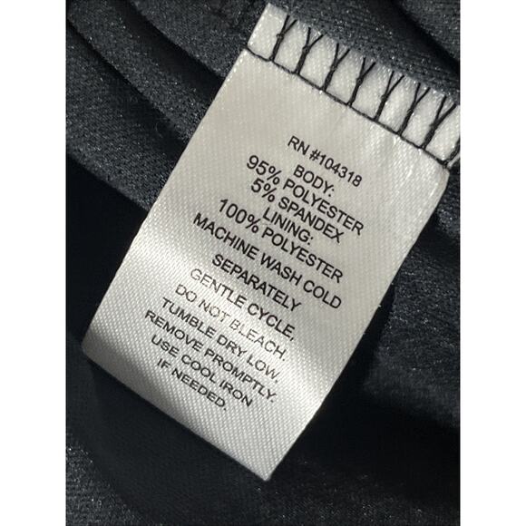 Harlow & Rose Mesh Sheath Midi Dress Small Black Floral Sheer Long Sleeve 90s - Picture 10 of 11